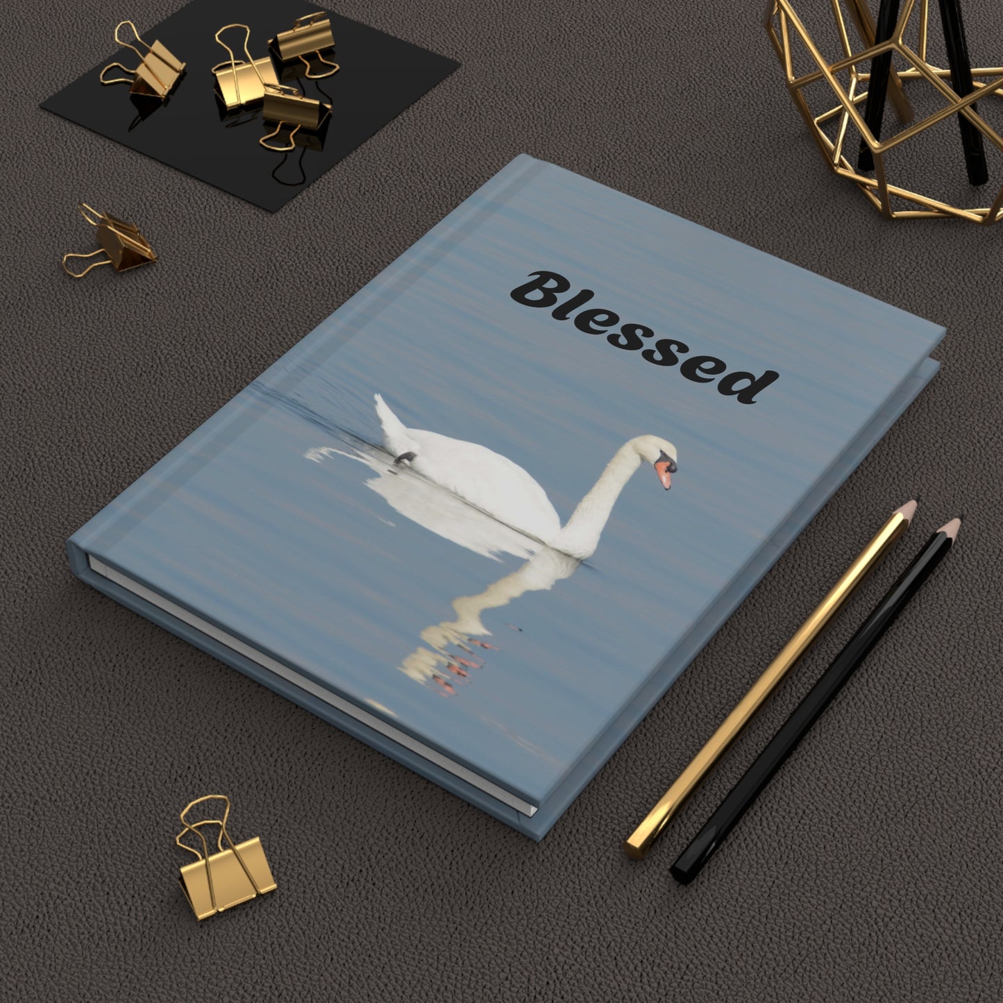 Blessed Hardcover Journal Matte, Holiday Gift, Christian Hardcover Journal Matte, Religious Writing Diary Notebook, Faith Scripture