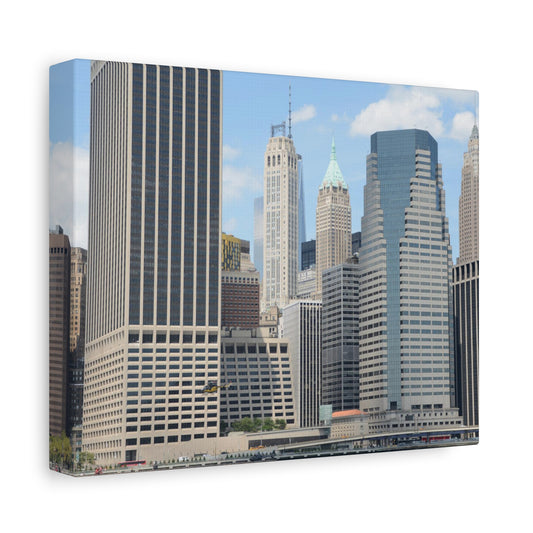 New York City Skyline Matte Canvas Print, Modern Manhattan Architecture Wall Art, Home Decor, Wall Decor
