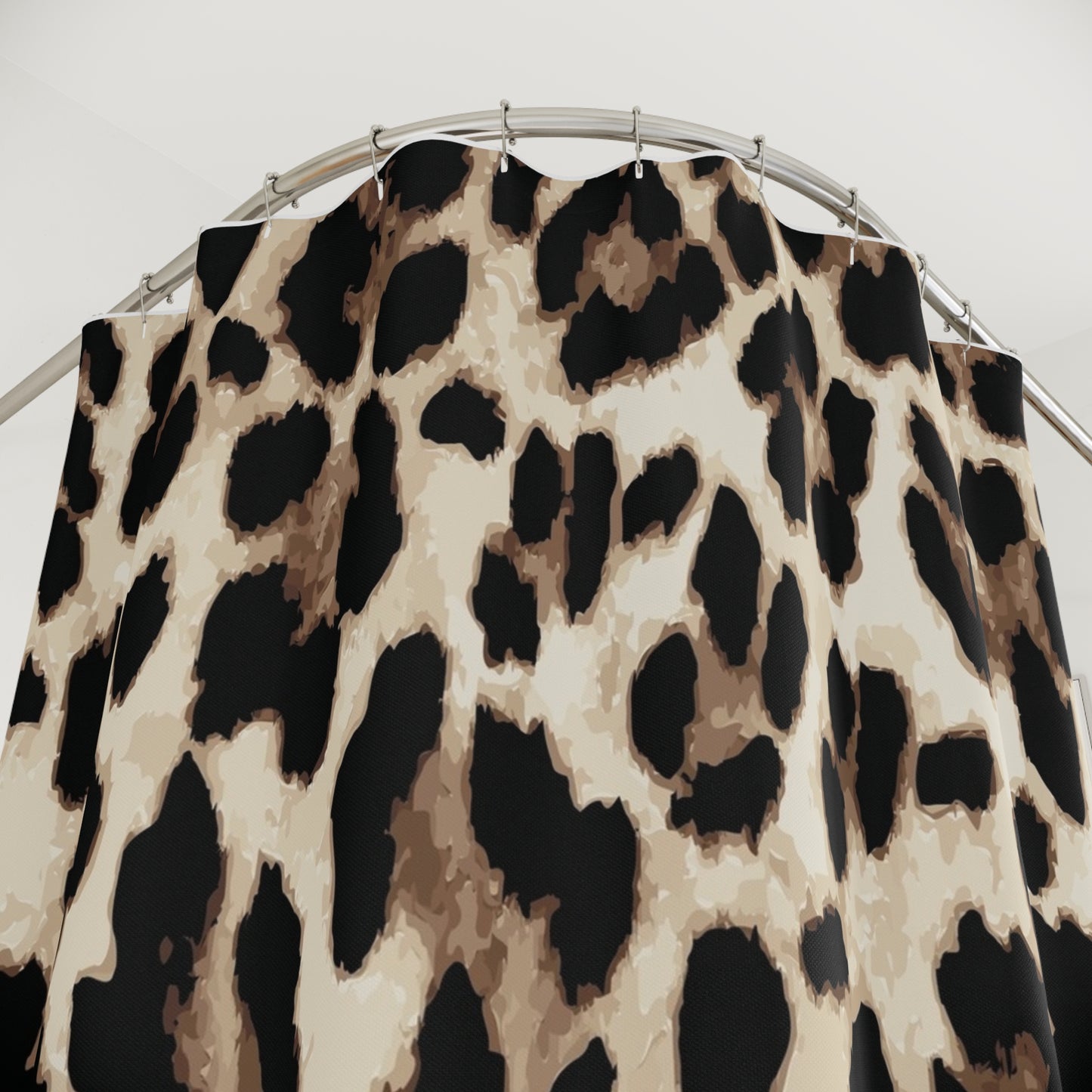 Leopard Print Shower Curtain | Animal Print Bathroom Decor