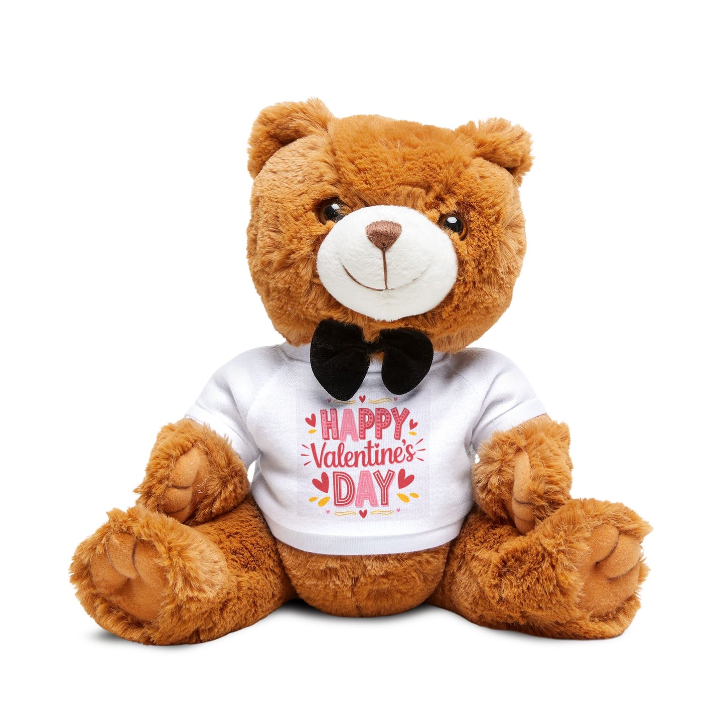 teddy bear with happy valentine