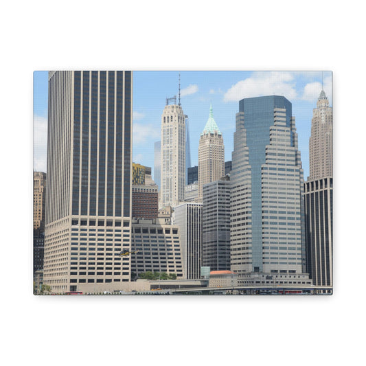 New York City Skyline Matte Canvas Print, Modern Manhattan Architecture Wall Art, Home Decor, Wall Decor
