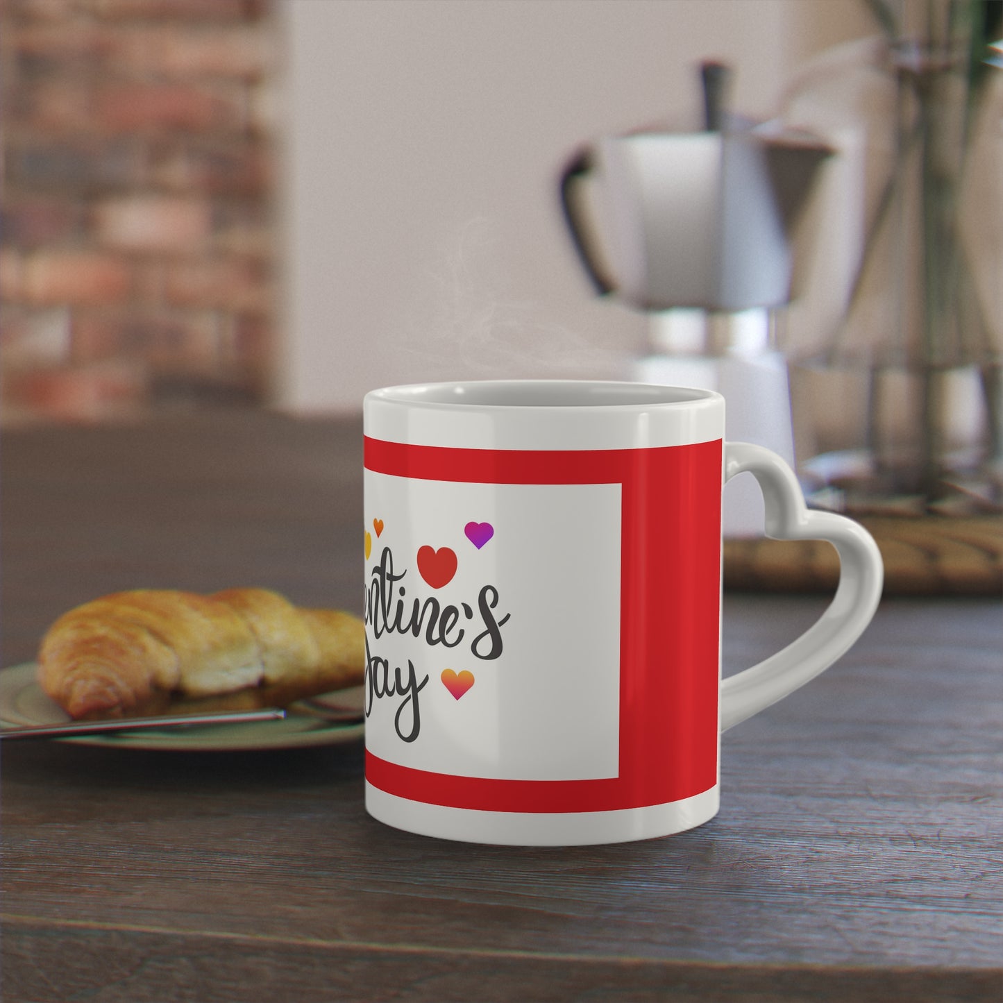 Heart-Shaped Mug — Valentine’s Coffee Cup