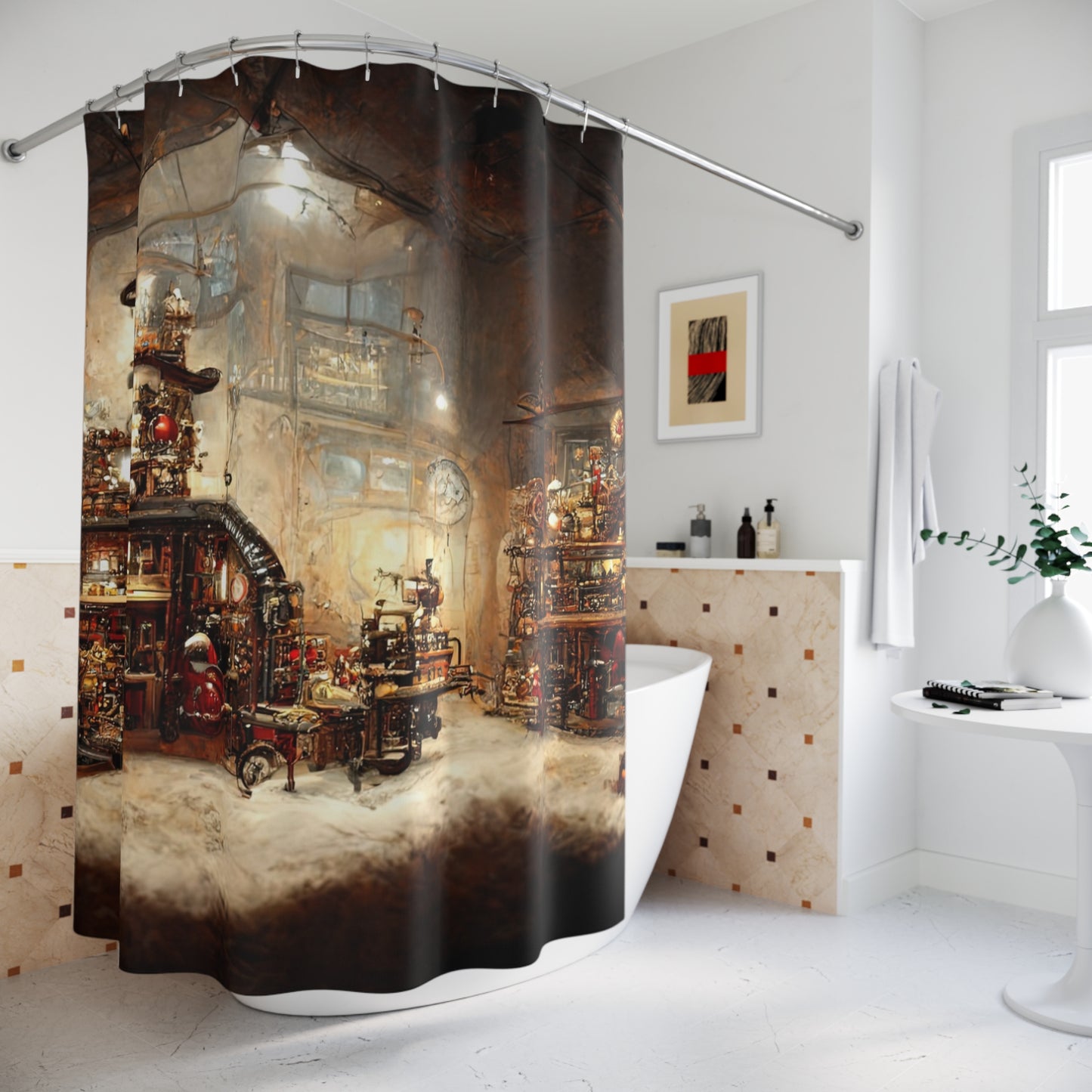 Christmas Story Shower Curtains,  Festive Holiday Home Decor, Winter Bathroom Accessories, Xmas Decorations, Seasonal Bath Curtain