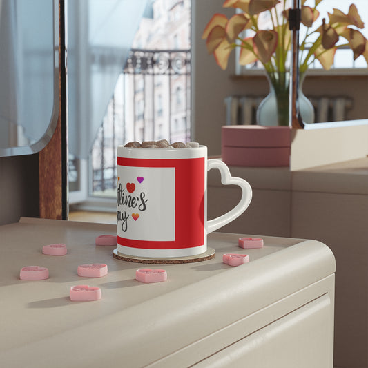 Heart-Shaped Mug — Valentine’s Coffee Cup