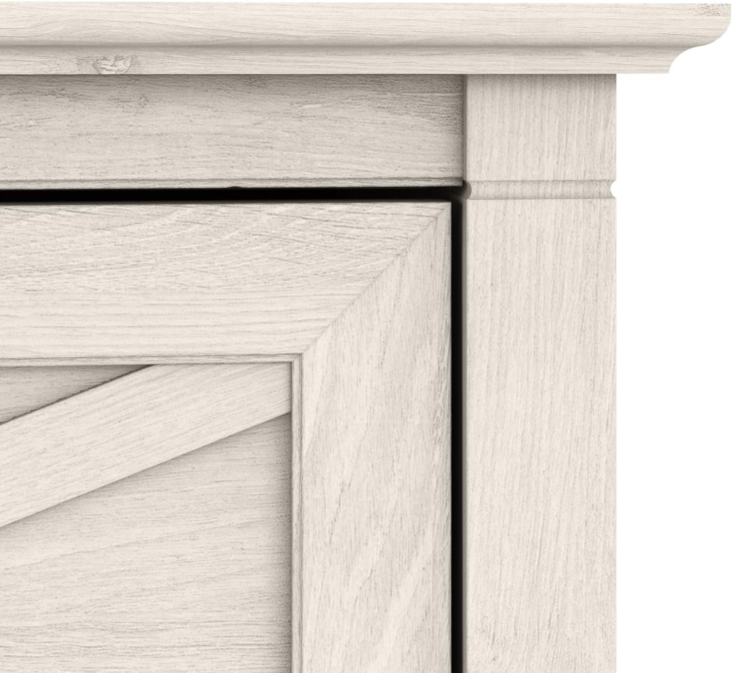 Bush Furniture Key West 2 Drawer Lateral File Cabinet in Linen White